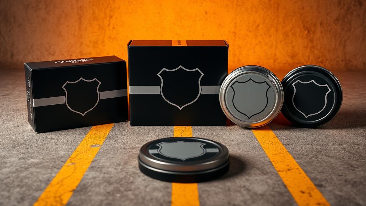 Bold road-trip-inspired cannabis brand packaging concept
